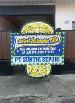 Papan Bunga Duka di Mekarharja