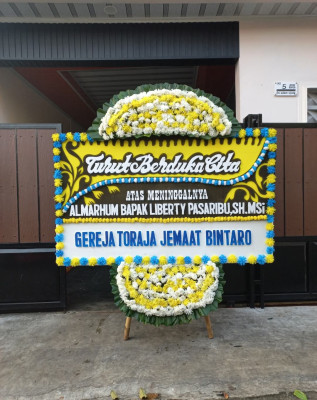 Papan Bunga Duka di Mekarharja